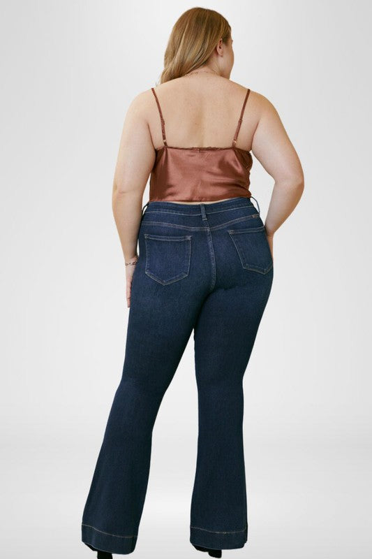 Kan Can Plus High Rise Flare-Charmful Clothing Boutique
