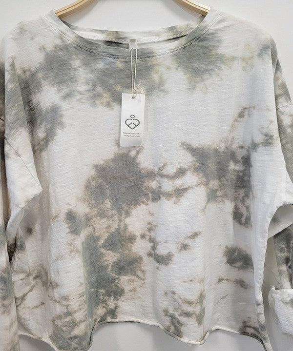CLOUD COTTON TIE DYE T-Charmful Clothing Boutique
