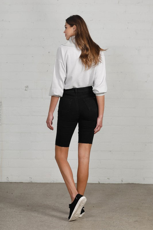 HIGH RISE BIKE SHORTS-Charmful Clothing Boutique
