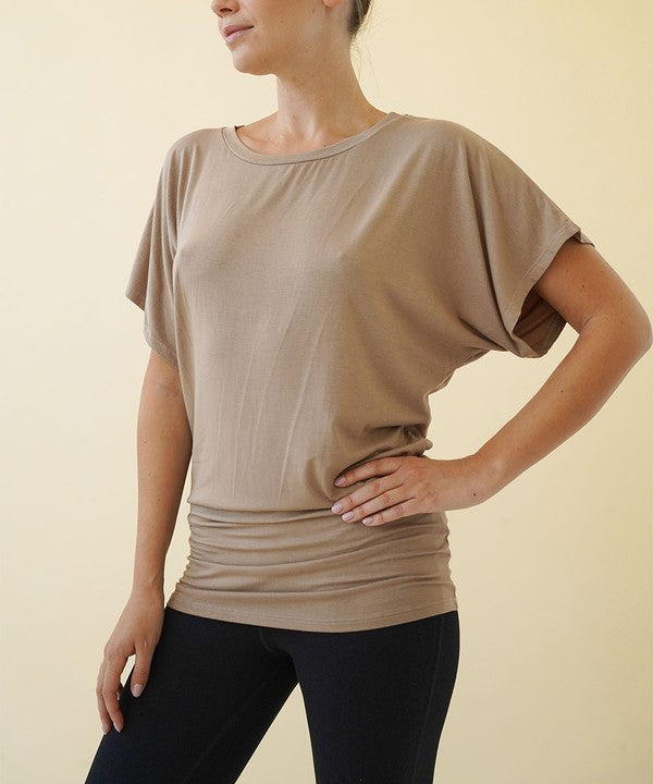 BAMBOO CREW NECK TUNIC-Charmful Clothing Boutique