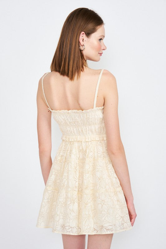 IMC7459D-1 SPAGHETTI STRAP TIERED MINI DRESS-Charmful Clothing Boutique