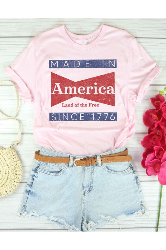MADE IN AMERICA OVERSIZED GRAPHIC TEE / T-SHIRT-Charmful Clothing Boutique