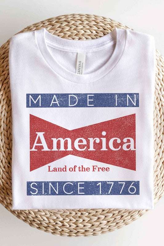 MADE IN AMERICA OVERSIZED GRAPHIC TEE / T-SHIRT-Charmful Clothing Boutique
