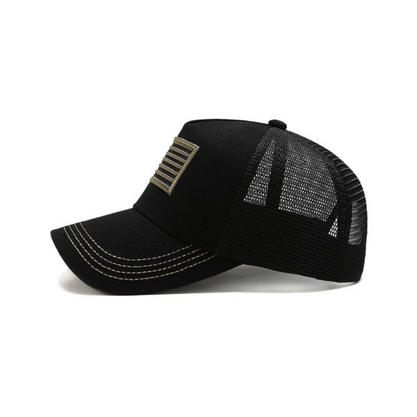 American Flag Unisex Trucker Hat-Charmful Clothing Boutique