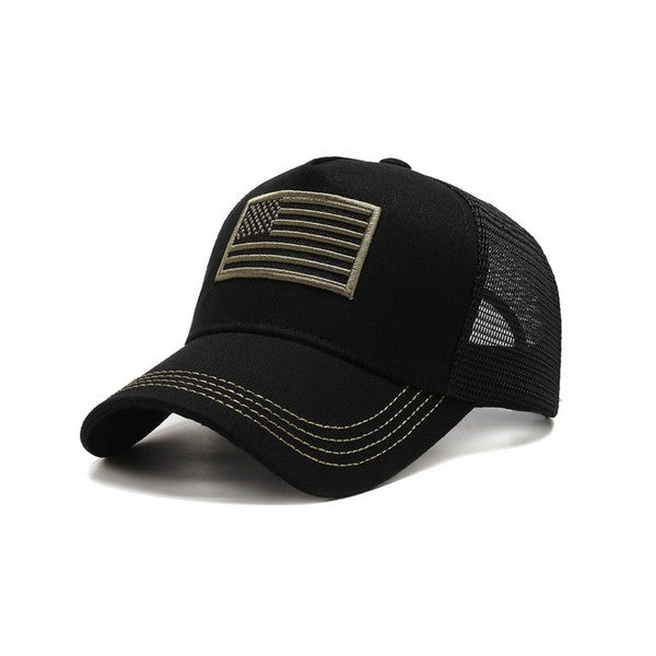 American Flag Unisex Trucker Hat-Charmful Clothing Boutique