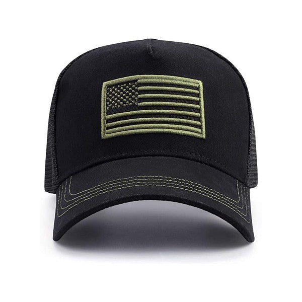 American Flag Unisex Trucker Hat-Charmful Clothing Boutique