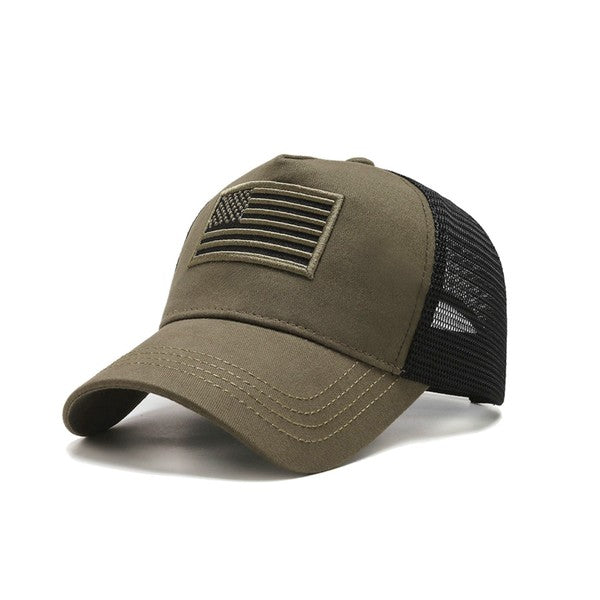 American Flag Unisex Trucker Hat-Charmful Clothing Boutique