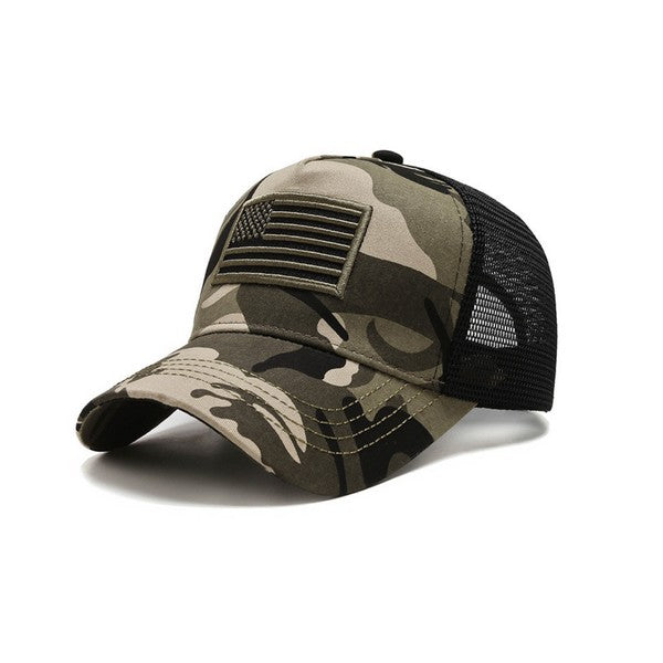 American Flag Unisex Trucker Hat-Charmful Clothing Boutique