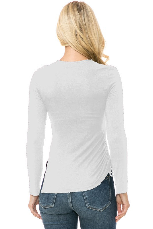 Womens Knit Long Sleeve TOP-Charmful Clothing Boutique