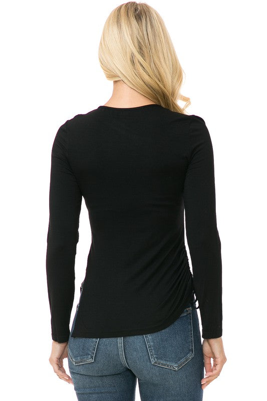 Womens Knit Long Sleeve TOP-Charmful Clothing Boutique