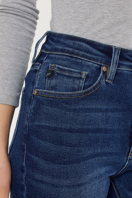 High Rise Slim Straight Jeans-Charmful Clothing Boutique