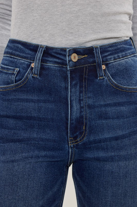 High Rise Slim Straight Jeans-Charmful Clothing Boutique