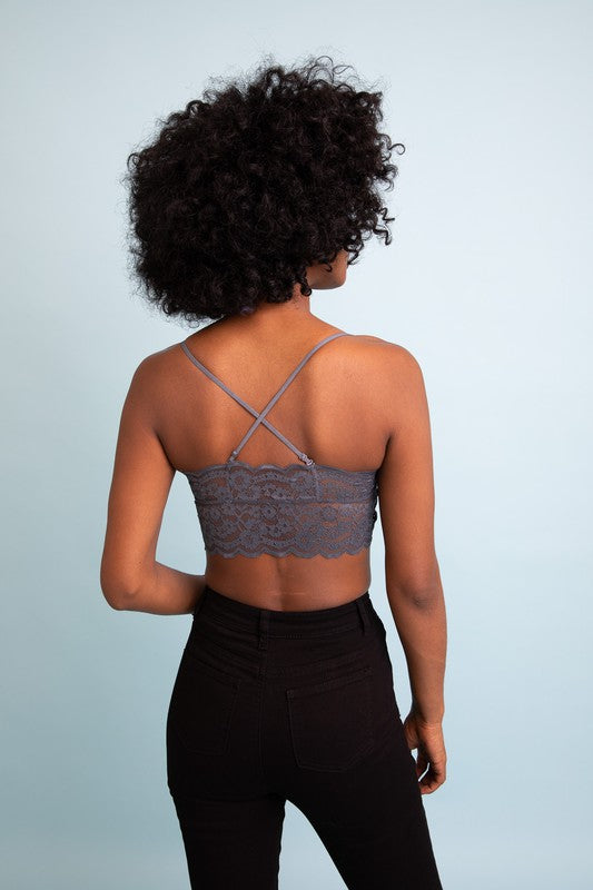 Wide Lace Bandeau-Charmful Clothing Boutique