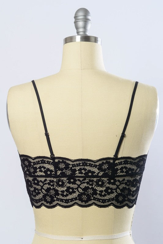Wide Lace Bandeau-Charmful Clothing Boutique