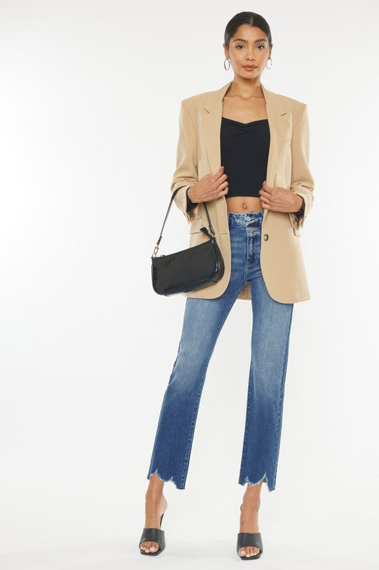 High Rise Slim Straight-Charmful Clothing Boutique