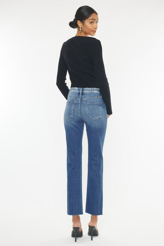 High Rise Slim Straight-Charmful Clothing Boutique