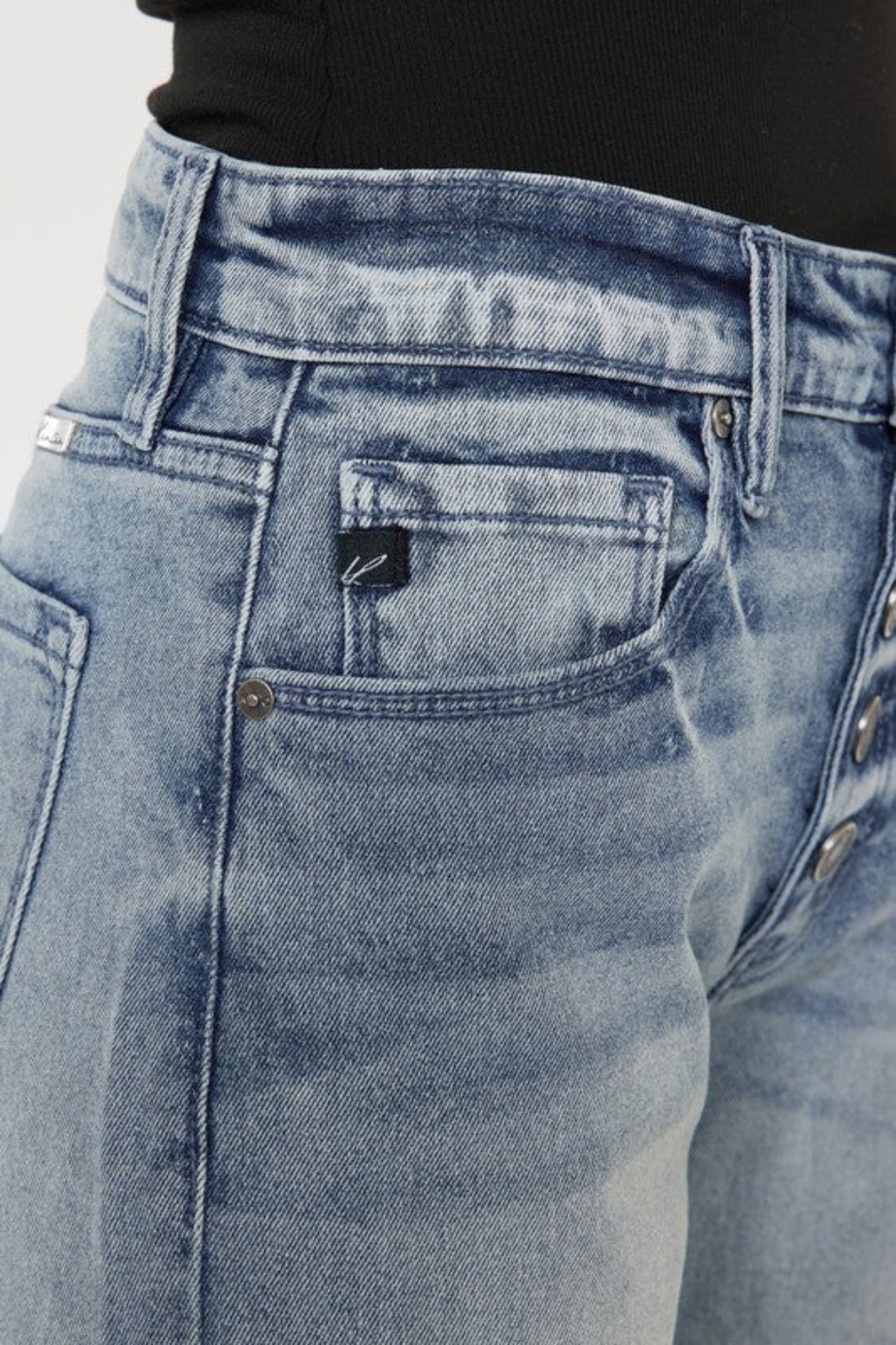 Kan Can High Rise Straight Fit Jeans-Charmful Clothing Boutique