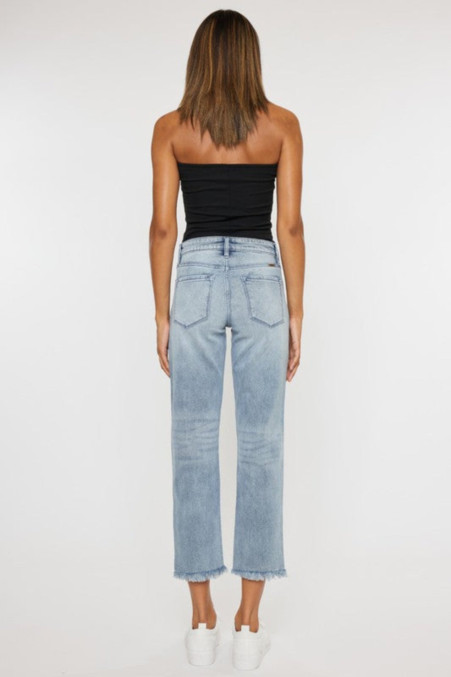 Kan Can High Rise Straight Fit Jeans-Charmful Clothing Boutique
