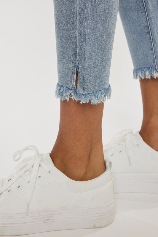 Kan Can High Rise Straight Fit Jeans-Charmful Clothing Boutique