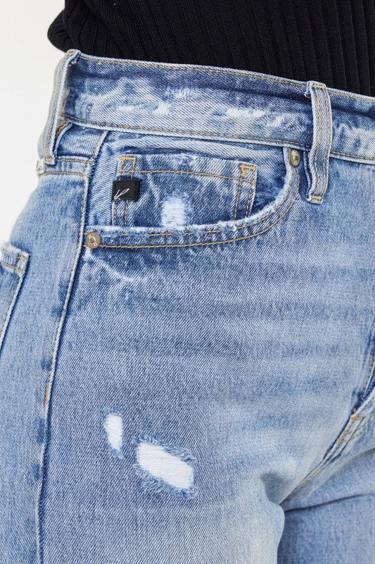 Kan Can High Rise 90's Boyfriend Jeans-Charmful Clothing Boutique