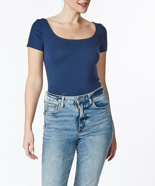 BAMBOO DOUBLE LAYERED CAP SLV TOP-Charmful Clothing Boutique