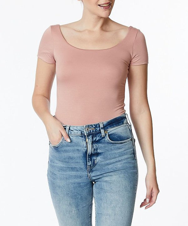 BAMBOO DOUBLE LAYERED CAP SLV TOP-Charmful Clothing Boutique