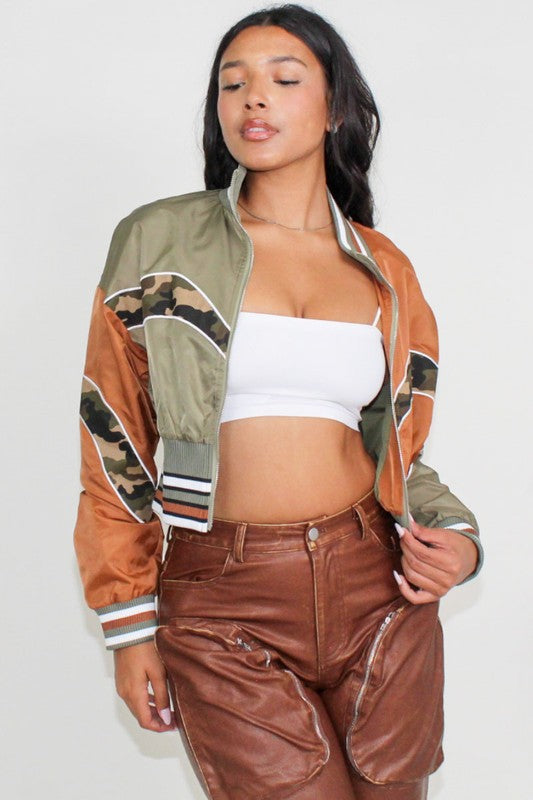 Athina Color Block Jacket-Charmful Clothing Boutique