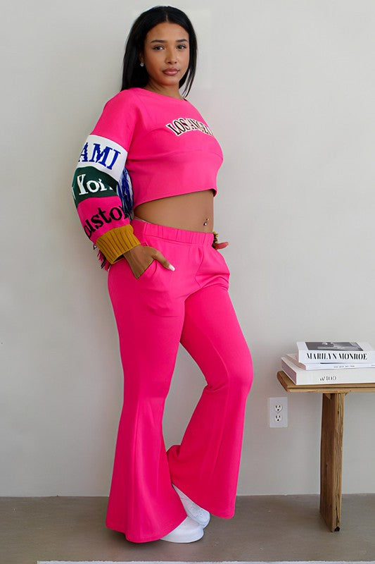 Athina casual city inspired lounge wear set-Charmful Clothing Boutique