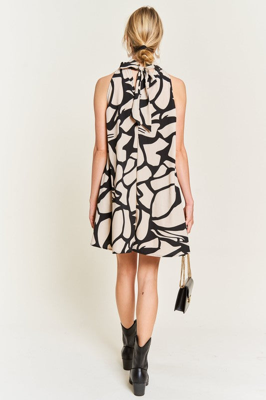 Resort style halter neck short sundress PLUS-Charmful Clothing Boutique