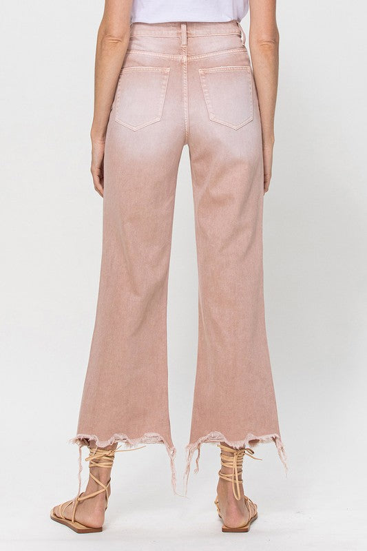 90's Vintage Crop Flare Jeans-Charmful Clothing Boutique
