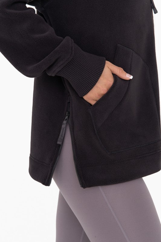 Microfleece Bomber Jacket-Charmful Clothing Boutique