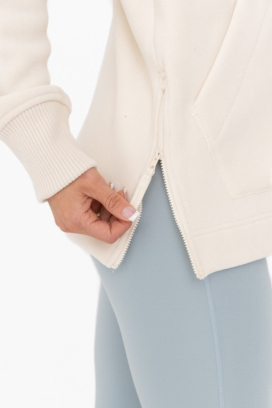 Microfleece Bomber Jacket-Charmful Clothing Boutique