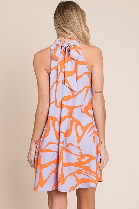Resort style halter neck short sundress PLUS-Charmful Clothing Boutique