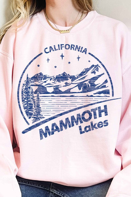 MAMMOTH LAKES CALIFORNIA OVERSIZED SWEATSHIRT-Charmful Clothing Boutique