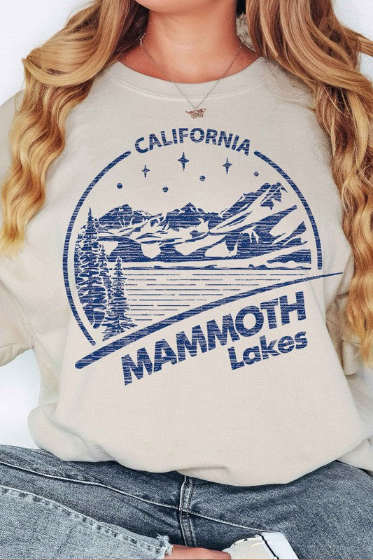 MAMMOTH LAKES CALIFORNIA OVERSIZED SWEATSHIRT-Charmful Clothing Boutique