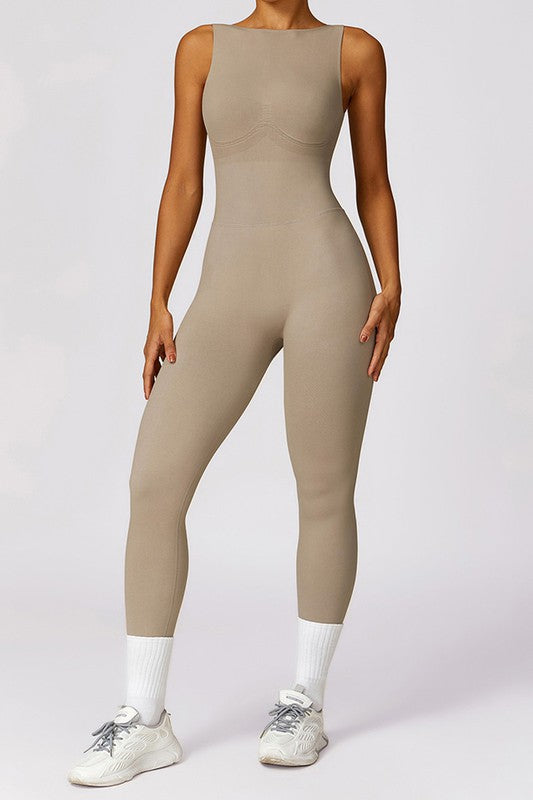Hip-lifting long leggings skinny yoga jumpsuits-Charmful Clothing Boutique
