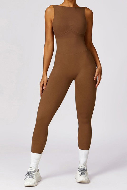 Hip-lifting long leggings skinny yoga jumpsuits-Charmful Clothing Boutique