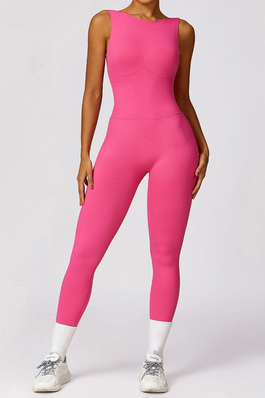 Hip-lifting long leggings skinny yoga jumpsuits-Charmful Clothing Boutique