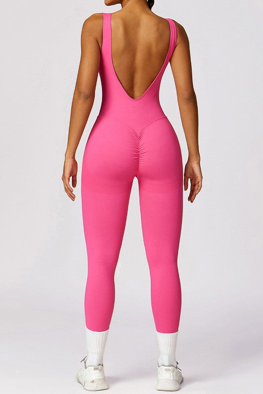 Hip-lifting long leggings skinny yoga jumpsuits-Charmful Clothing Boutique