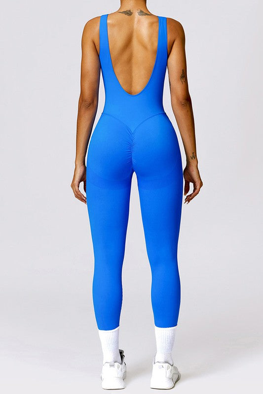 Hip-lifting long leggings skinny yoga jumpsuits-Charmful Clothing Boutique
