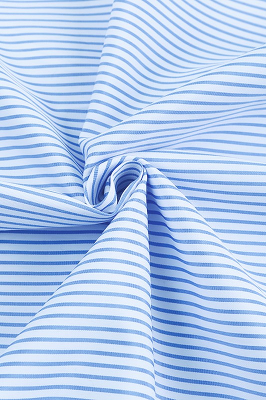 Stripe Smocked shirred oversized shirt blouse-Charmful Clothing Boutique
