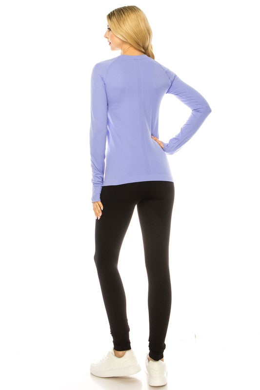 Long Sleeve Workout Shirts for Women-Charmful Clothing Boutique