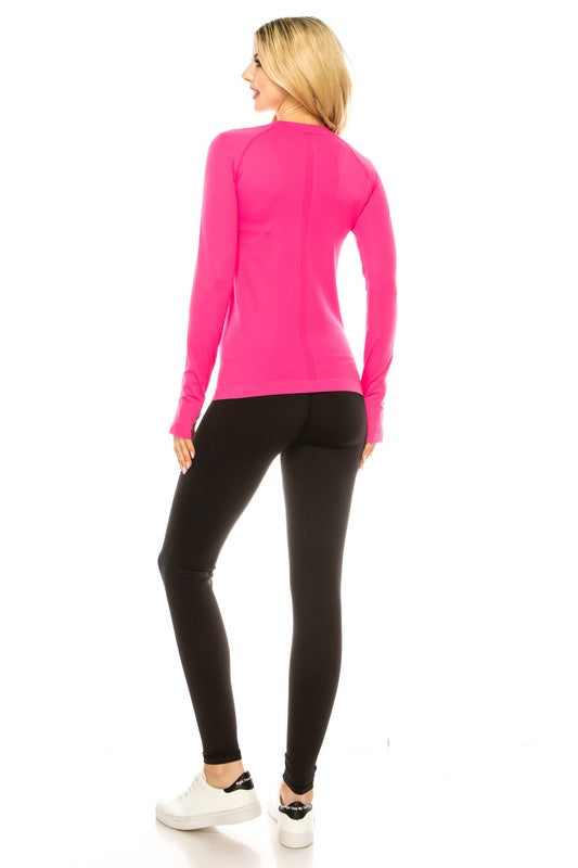 Long Sleeve Workout Shirts for Women-Charmful Clothing Boutique