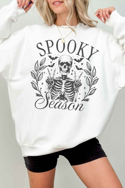 SPOOKY SEASON HALLOWEEN OVERSIZED SWEATSHIRT-Charmful Clothing Boutique
