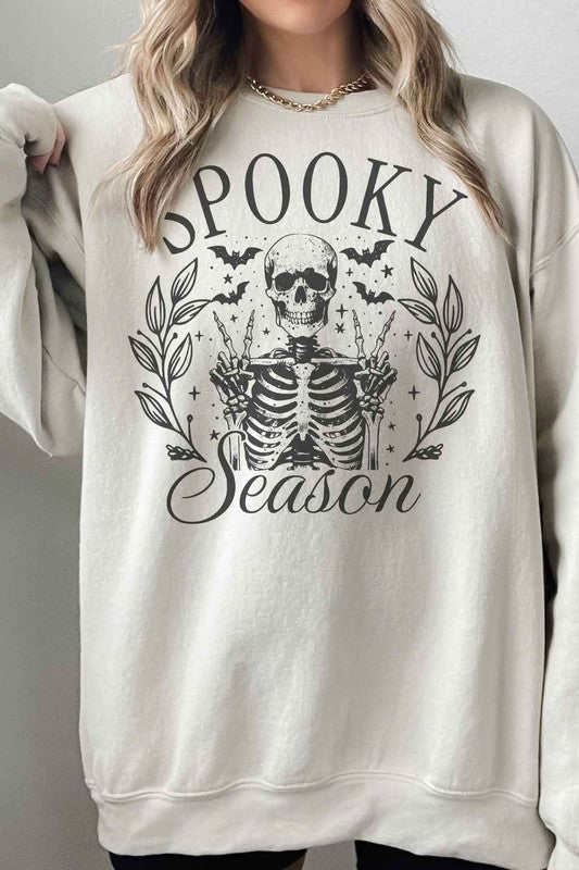 SPOOKY SEASON HALLOWEEN OVERSIZED SWEATSHIRT-Charmful Clothing Boutique