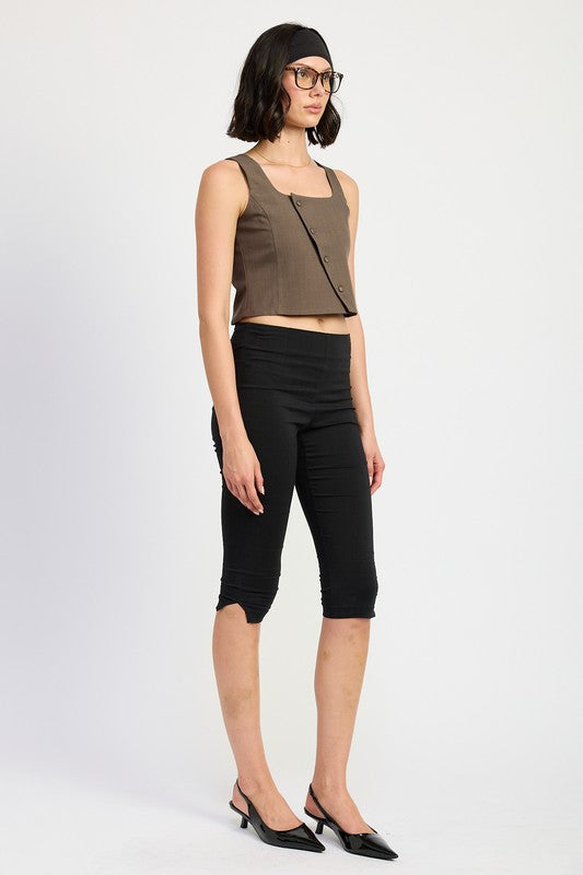 ASYMMETRICAL VEST TOP-Charmful Clothing Boutique