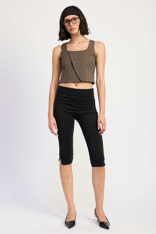ASYMMETRICAL VEST TOP-Charmful Clothing Boutique