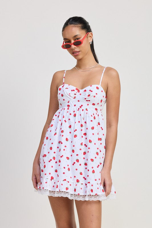 EMPIRE WAIST BABY DOLL MINI DRESS-Charmful Clothing Boutique