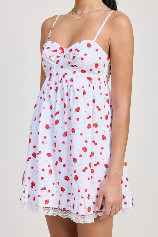 EMPIRE WAIST BABY DOLL MINI DRESS-Charmful Clothing Boutique