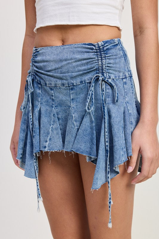 RUFFLE MINI SKIRT-Charmful Clothing Boutique